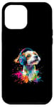 iPhone 12 Pro Max Artistic Colorful Jack Russell Terrier Headphones Dog Jacky Case