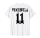 Venezuela number 11 print on the back sport number T-Shirt