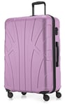 Suitline - Valise Plus Grande Bagages Rigide enregistrés, 76 cm, 110 Liter, Lilas