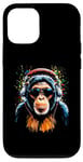 iPhone 12/12 Pro Funky DJ Monkey with Shades and Headphones Case