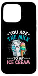 iPhone 15 Pro Max Funny Italian Food Milk Gelato Ice Cream Case