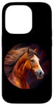 Coque pour iPhone 14 Pro Crinière gracieuse pour cheval de course Nature Force