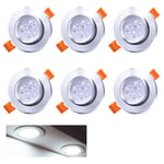 Led Einbauleuchte Wohnzimmer Decken Leuchte Lampe Spot Strahler (6pcs Kaltweiß) [Energieklasse a++] - Vingo