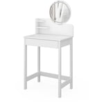 Vicco - Coiffeuse Surrey, Blanc, 60 cm avec miroir led