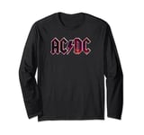 AC/DC Rock Music Band Raw Distressed Logo Manche Longue