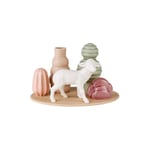 Sweet Stories Lamb Vase, Dusty Rose