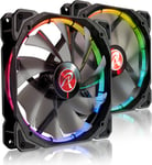 RAIJINTEK AURAS 14 RGB PC-kjølevifte Vifte 14 cm Sort