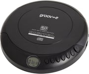 Retro Personal CD Player - 20 Track, Anti-Skip, Black