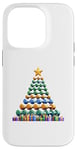 Coque pour iPhone 14 Pro Christmas Tree Haltère Poids Haltérophile Gymnase