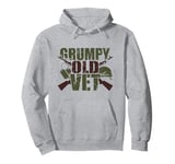 Grumpy Old Vet Funny Military Veteran Men Women Pullover Hoodie