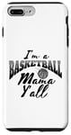 Coque pour iPhone 7 Plus/8 Plus Southern Moms Cadeau de basket-ball fantaisie pour femme Gris et noir