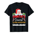 Claim Adjuster Christmas Job Work Profession Santa Claus T-Shirt