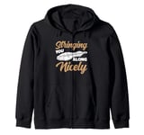 Stringing You Along Nicely Music Teacher Instrumentalist Zip Hoodie