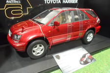 TOYOTA  HARRIER rge métalisé 1/18 AUTOart 70035 voiture 4X4 miniature collection