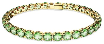 Swarovski 5658848 Matrix Tennis Bracelet Round Cut Green Jewellery