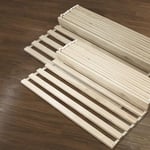 Sommier à Lattes 140x200 (70x200 2pcs) sans Pieds pour Lit 2 Personnes - 25 Lattes pour Sommier - Bois Massif - Fabriqué dans l'EU - Livraison Gratuite et Rapide