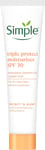 Simple Protect 'N' Glow Triple Protect Moisturiser SPF 30 3X Protection against