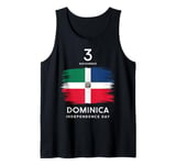 Patriotic Dominica Independence Day Vintage Dominica Flag Tank Top