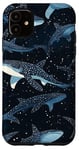 Coque pour iPhone 11 Motif requin baleine sous-marin