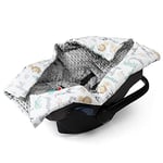 Navaris Couverture Enveloppante pour Bébé - Nid d'Ange pour Nouveau-Né Poussette Siège Auto - Confort Emmaillotage Enfant Fille Garçon