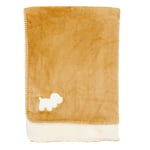 Nattou Couverture Super Douce pour Bébé, Chien Charlie, Surface très Douce, 75 x 100 cm, Vegan, Polyester, Beige et Blanc