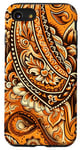 Coque pour iPhone SE (2020) / 7 / 8 Bandana floral cachemire orange vif motif sans couture