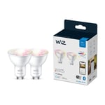 WiZ Wi-Fi Ble smartpære 50W GU10 RGB 2stk