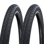 2x Schwalbe Marathon Plus 26 x 1.50 Tyre Bicycle MTB Road Hybrid Smart Guard