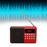 Bärbar AM FM-radio Minneskort Mp3-uppspelning Batteridriven Ergonomisk Extern antenn Fickradio