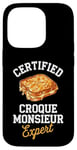 Coque pour iPhone 14 Pro Croque Monsieur Expert Food Lover Homme, Femme, Enfant