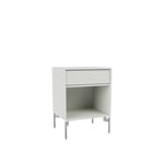 Montana - Dream Nightstand - Nordic / Matt Chrome Legs - Nattbord - designer_peter_j_lassen - Grå - MDF