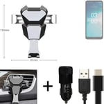 Car holder air vent mount for Nokia C300 cell phone mount