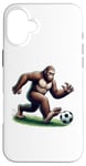 iPhone 16 Plus Bigfoot Playing Soccer Ball Funny Soccer Lover Player Sport Case