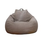 Ny extra stor sittsäcksstolar Soffa Cover inomhus Lazy Lounger För Vuxna Barn Kampanjpris Brown 90 * 110cm