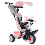 Smoby Baby Driver Rose - Tricycle 3 en 1 pour Enfant - Véhicule Multifonction évolutif avec équipement de qualité supérieure - pour Enfants à partir de 10 Mois