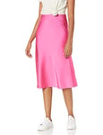 The Drop Women's Maya Silky Slip Skirt, Hot Pink, M