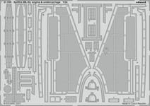 Eduard 1/24 Detaljsett Spitfire Mk.IXc engine and undercarriage (for Airfix Kit)