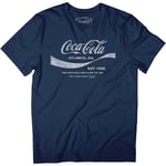 Coca Cola Drink 1886 T-shirt för män Navy Blue XXL