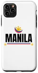 Coque pour iPhone 11 Pro Max Inscription fantaisie Manille City Philippines Philippines Femme Homme
