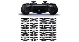 Stickers x40 pour manette playstation 4 ps4 led bar lumineuse skin autocollants reutilisable