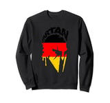 Spartan warrior German flag. Design Germany Vintage Sweatshirt