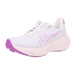 Asics Women's NOVABLAST 4 Sneaker, White Soothing Sea, 7 UK