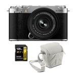 "Fujifilm X-M5 + 15-45/2,5-5,6 Silver Startkit"