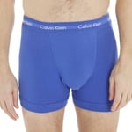 Calvin Klein 3P Cotton Stretch Trunks Marine/Blå bomull Medium Herre