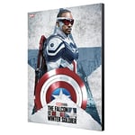 Universo Marvel Semic, Feuille Illustrative Falcon Captain America 34 x 50 cm de Falcon et Le Soldat d'hiver