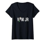 Womens Best Football Player In The World Finally In White V-Neck T-Shirt