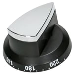 FALCON ELAN 110 Range Oven Hob Temperature Control Switch Knob Silver / Black