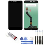 VITRE TACTILE +ECRAN LCD POUR HUAWEI P10 Lite NOIR + OUTILS + COLLE