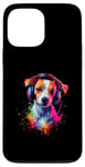 iPhone 13 Pro Max Artistic Colorful Jack Russell Terrier Headphones Dog Jacky Case