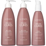 Lanza Healing Curls Bundle Shampoo 236 ml & Conditioner 236 ml & Leave